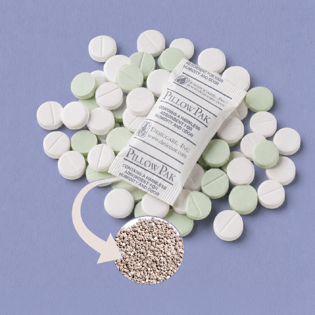 Clay Desiccant Pillow Paks 